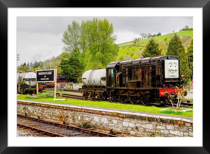 Buckfastleigh Station Thomas The Tank Engine Framed Mounted Print by Peter F Hunt