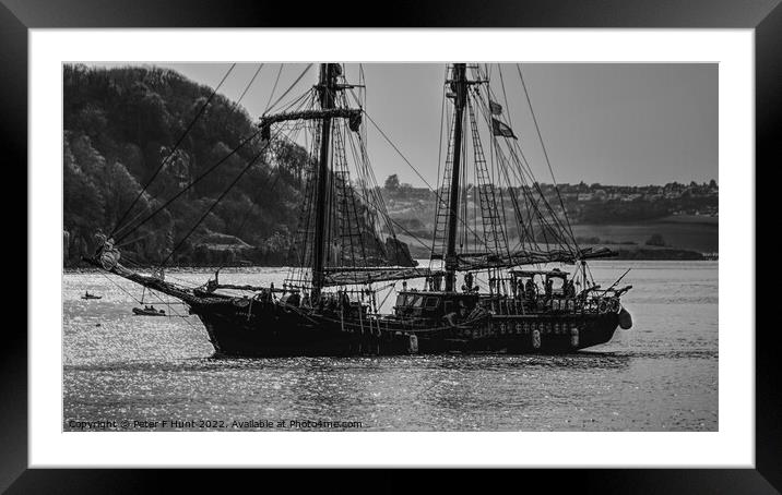 Coming In On The Evening Tide  Framed Mounted Print by Peter F Hunt