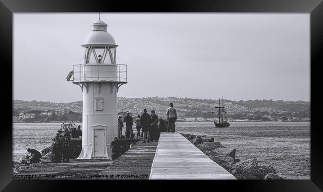 Coming Into Port Framed Print by Peter F Hunt