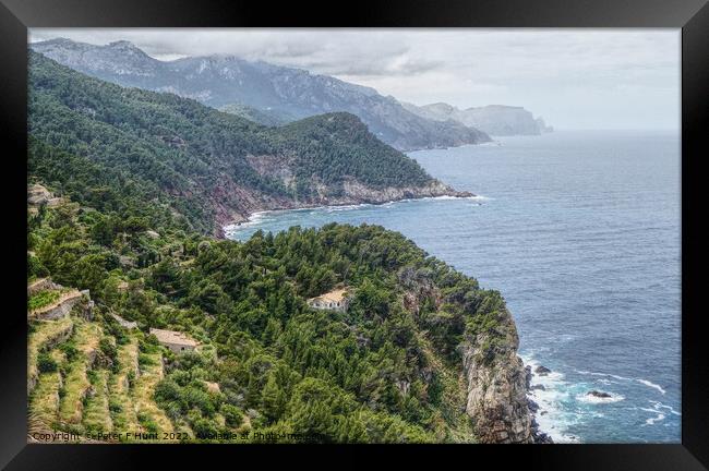 View From Ses Animes Watch Tower Mallorca  Framed Print by Peter F Hunt