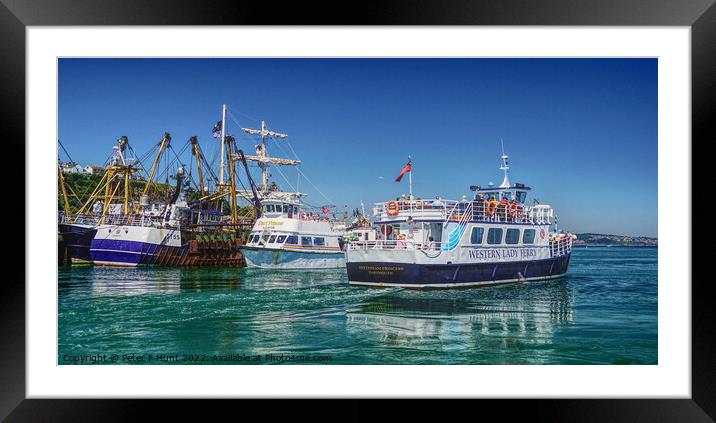 Western Lady Ferry Brixham Framed Mounted Print by Peter F Hunt