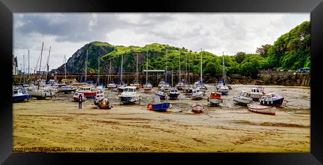Ilfracombe Harbour From The Beach Framed Print by Peter F Hunt