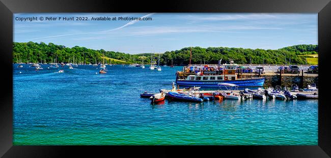 St Mawes Ferry To Falmouth Framed Print by Peter F Hunt