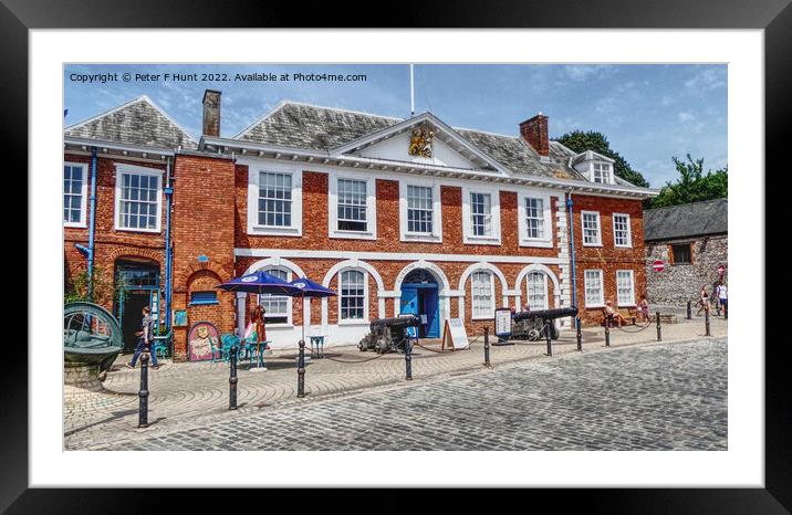 Exeter Quay Old Custom House Framed Mounted Print by Peter F Hunt