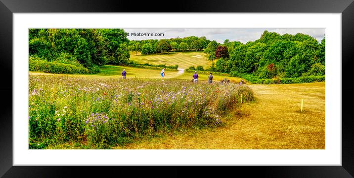 A Nice Day For Golf At Churston Golf Club Framed Mounted Print by Peter F Hunt