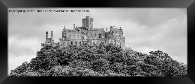 St Michael's Mount Castle Cornwall  Framed Print by Peter F Hunt