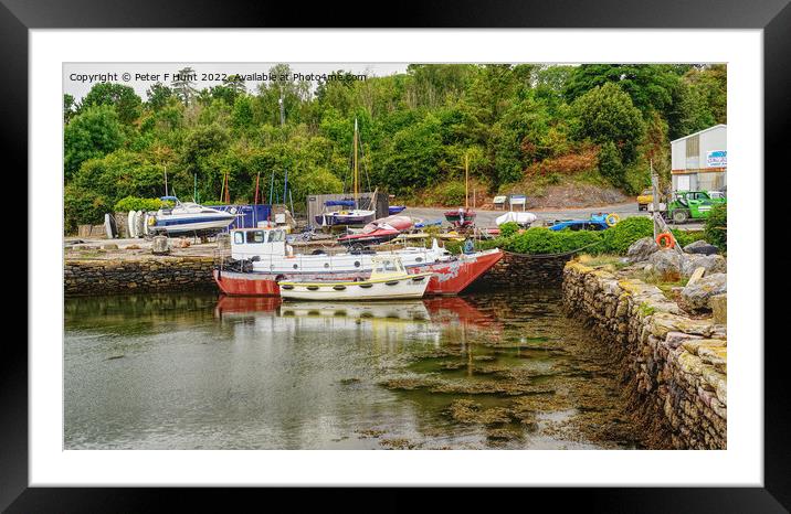 Galmpton Creek Brixham Devon Framed Mounted Print by Peter F Hunt