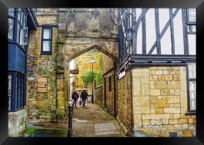 The Bow Arch Sherborne Framed Print by Peter F Hunt