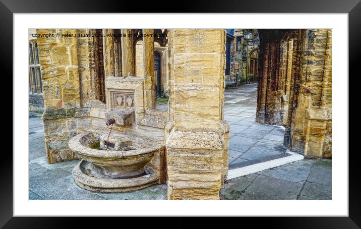 The Old Town Water Supply Framed Mounted Print by Peter F Hunt