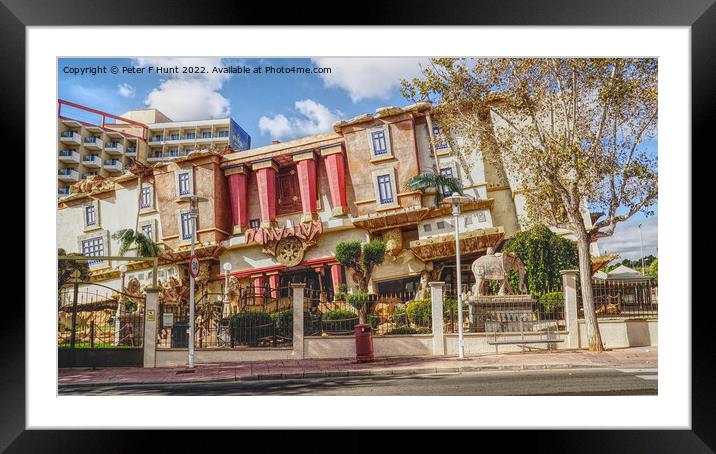 The Upside down House Magaluf Framed Mounted Print by Peter F Hunt