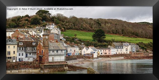 The Village Of Kingsand Cornwall Framed Print by Peter F Hunt