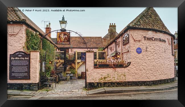 The City Arms Old Jail Wells Somerset Framed Print by Peter F Hunt