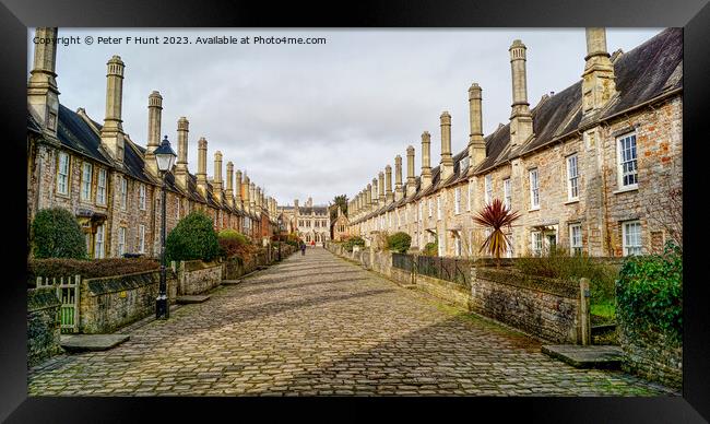 Historic Vicars' Close Wells Somerset Framed Print by Peter F Hunt