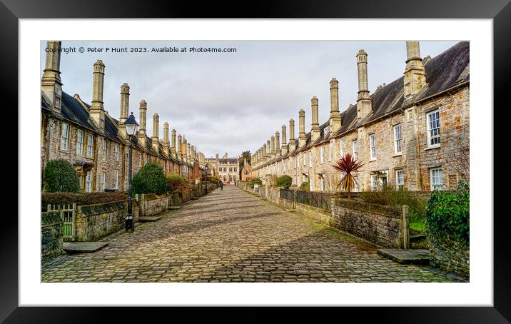 Historic Vicars' Close Wells Somerset Framed Mounted Print by Peter F Hunt