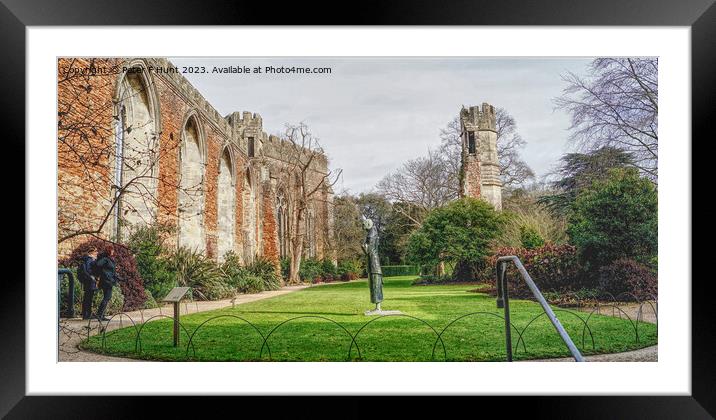 The Bishops Palace Garden Framed Mounted Print by Peter F Hunt