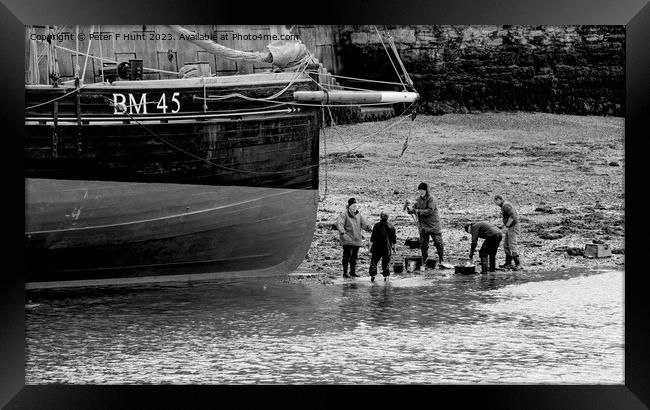 The Tide Is Coming In Framed Print by Peter F Hunt