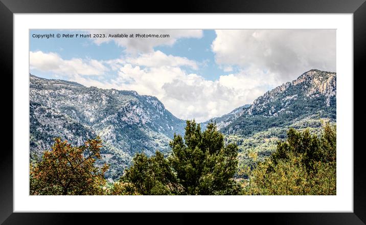 The Dramatic Mountains Of Mallorca Framed Mounted Print by Peter F Hunt