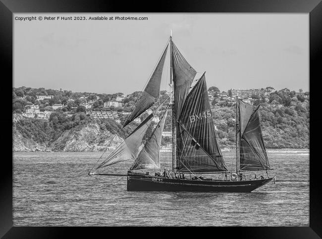 Waiting For The Wind Framed Print by Peter F Hunt