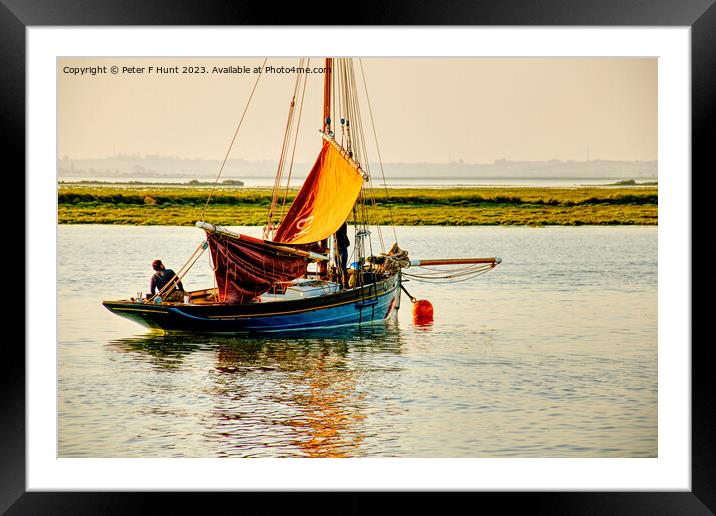 Early Morning On The Blackwater Framed Mounted Print by Peter F Hunt