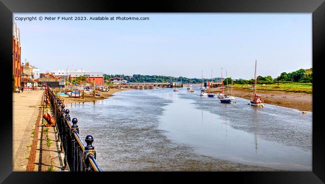 The Colne At Wivenhoe Framed Print by Peter F Hunt