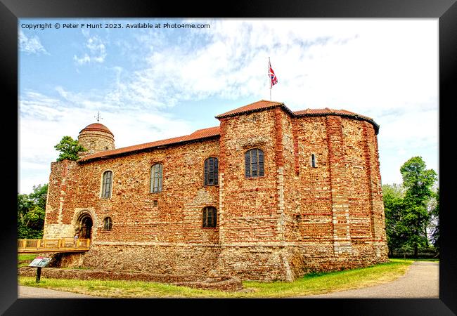 Colchester Castle Framed Print by Peter F Hunt