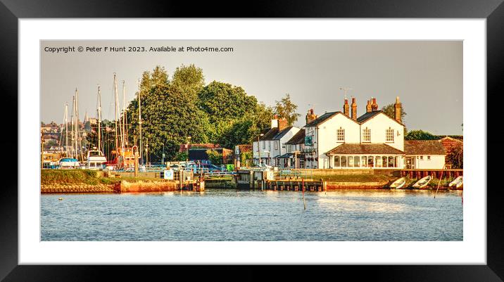 Heybridge Basin From The Blackwater Framed Mounted Print by Peter F Hunt