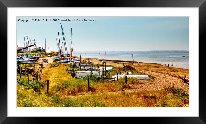 Stone Sailing Club On The Blackwater Estuary Framed Mounted Print by Peter F Hunt