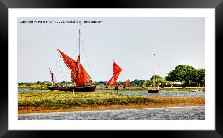 Sailing In On The Evening Tide Framed Mounted Print by Peter F Hunt