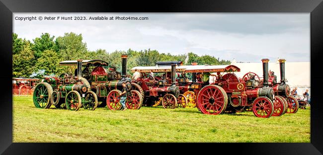 Steam Traction Engines Framed Print by Peter F Hunt