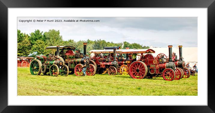Steam Traction Engines Framed Mounted Print by Peter F Hunt