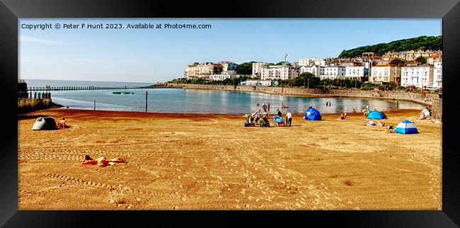 Marine Lake Weston-super-Mare Framed Print by Peter F Hunt