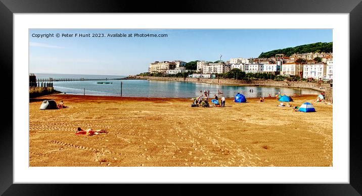 Marine Lake Weston-super-Mare Framed Mounted Print by Peter F Hunt