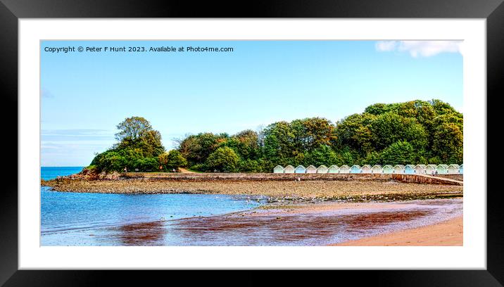 Picturesque Broadsands Beach Paignton Framed Mounted Print by Peter F Hunt