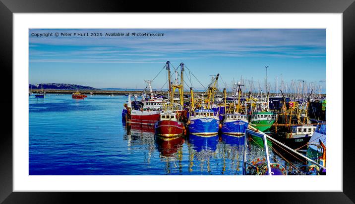 The Fishing Port Of Brixham Framed Mounted Print by Peter F Hunt