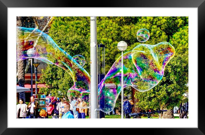 Life Is One Big Bubble  Framed Mounted Print by Peter F Hunt
