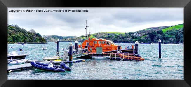 The Salcombe Lifeboat Framed Print by Peter F Hunt