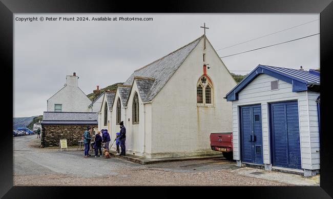 St Andrews Church Beesands Devon Framed Print by Peter F Hunt