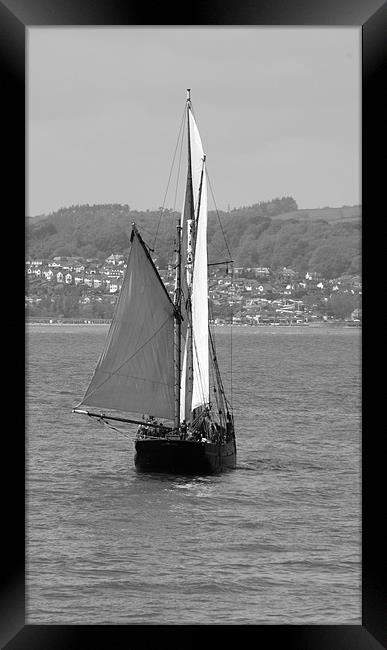 Brixham Sailing Trawler Framed Print by Peter F Hunt