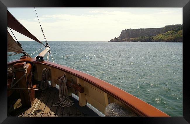 Vigilance Sailing Trawler. Framed Print by Peter F Hunt