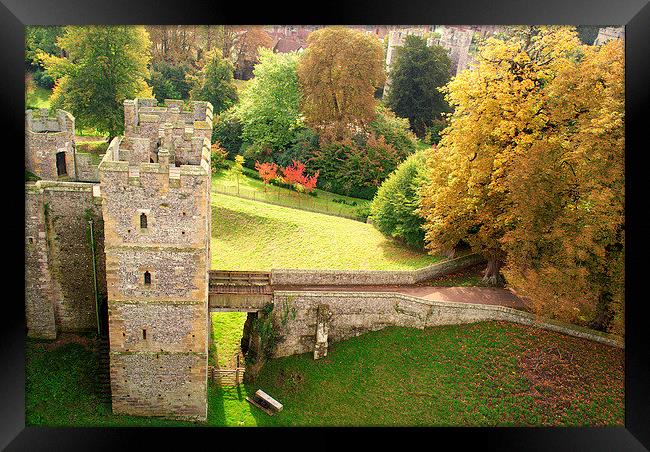 A View From The Castle Framed Print by Peter F Hunt