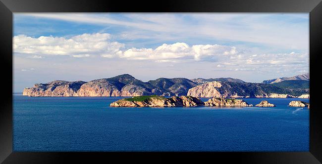 Coastal Mallorca Spain Framed Print by Peter F Hunt