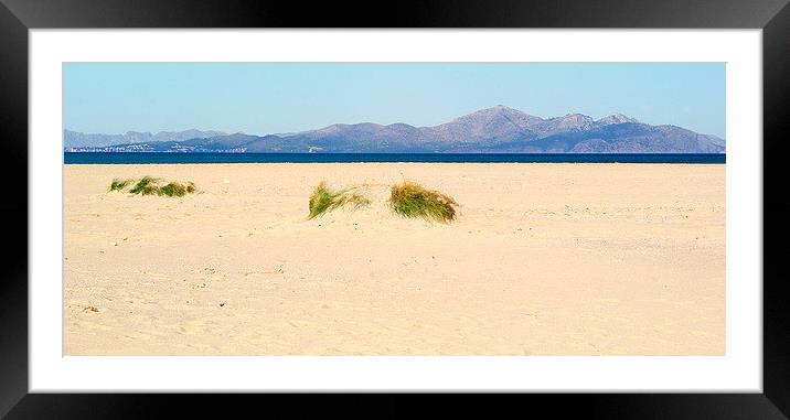 The Beach Mallorca Framed Mounted Print by Peter F Hunt