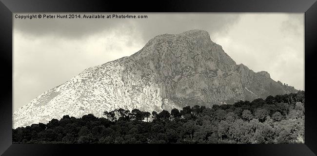 The Mountain Mallorca Spain Framed Print by Peter F Hunt