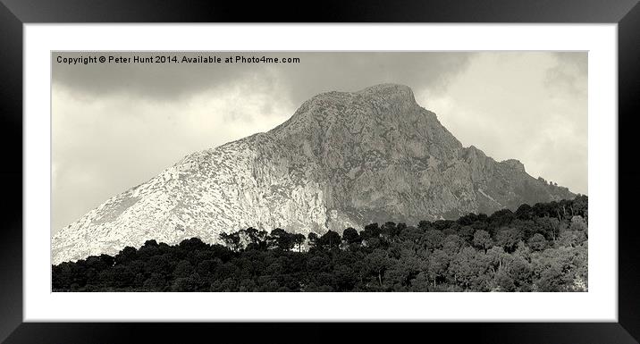 The Mountain Mallorca Spain Framed Mounted Print by Peter F Hunt