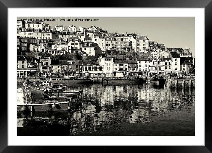 Brixham On A January Day Framed Mounted Print by Peter F Hunt