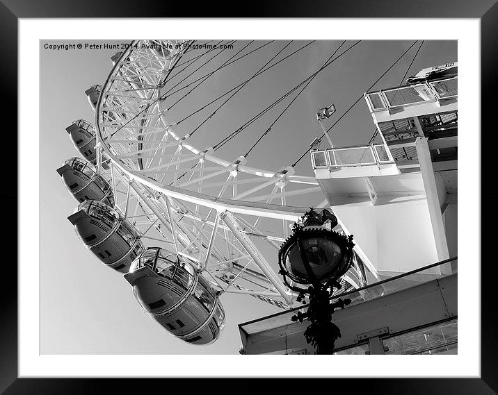The London Eye Framed Mounted Print by Peter F Hunt