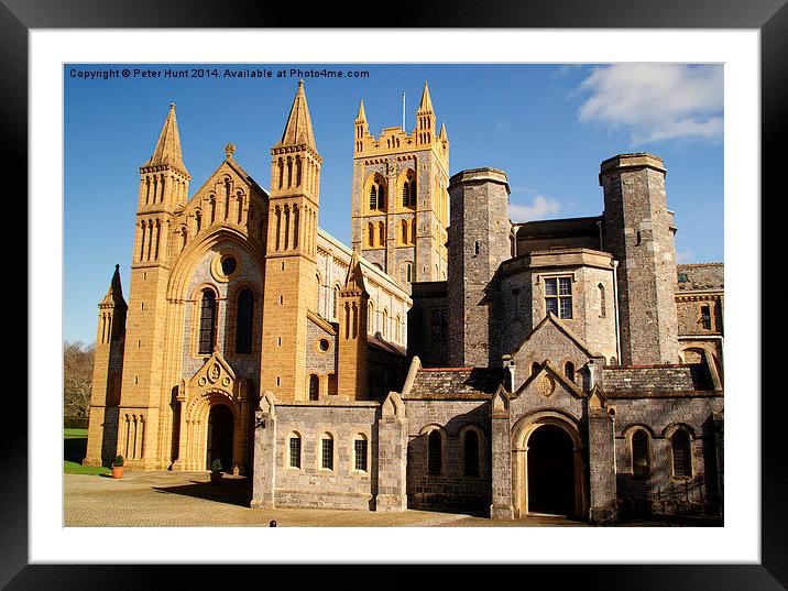 Buckfast Abbey In Devon Framed Mounted Print by Peter F Hunt