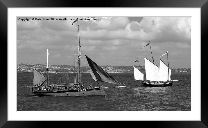 Heading Out To Sea Framed Mounted Print by Peter F Hunt