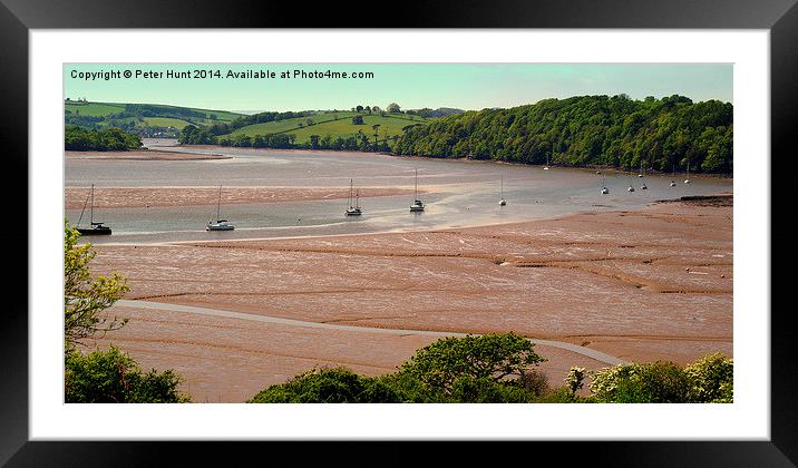 Low Tide On The River Framed Mounted Print by Peter F Hunt