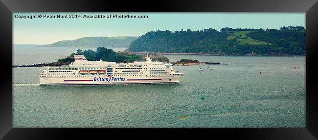 Pont Aven Passing Drakes Island Framed Print by Peter F Hunt